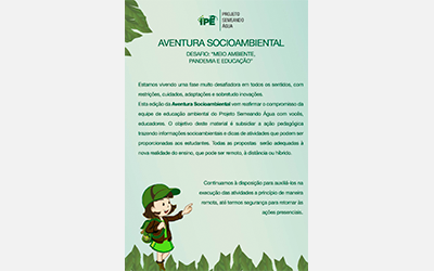 Aventura Socioambiental – Meio Ambiente, Pandemia e Educação